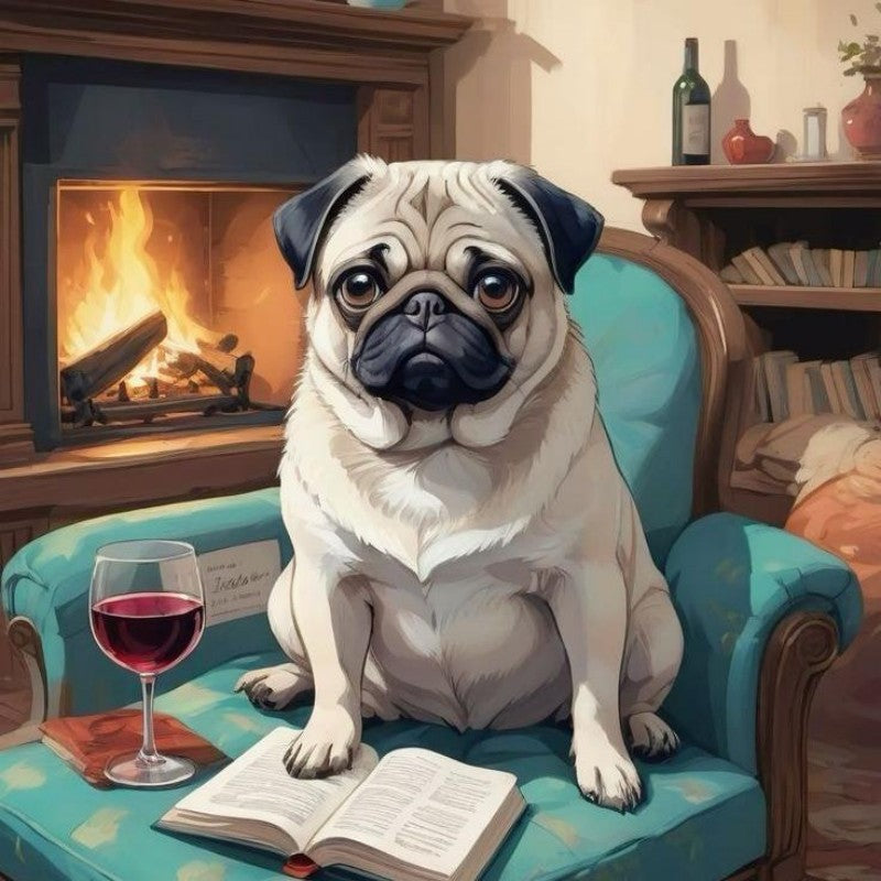 Dog Pug | Diamond Painting