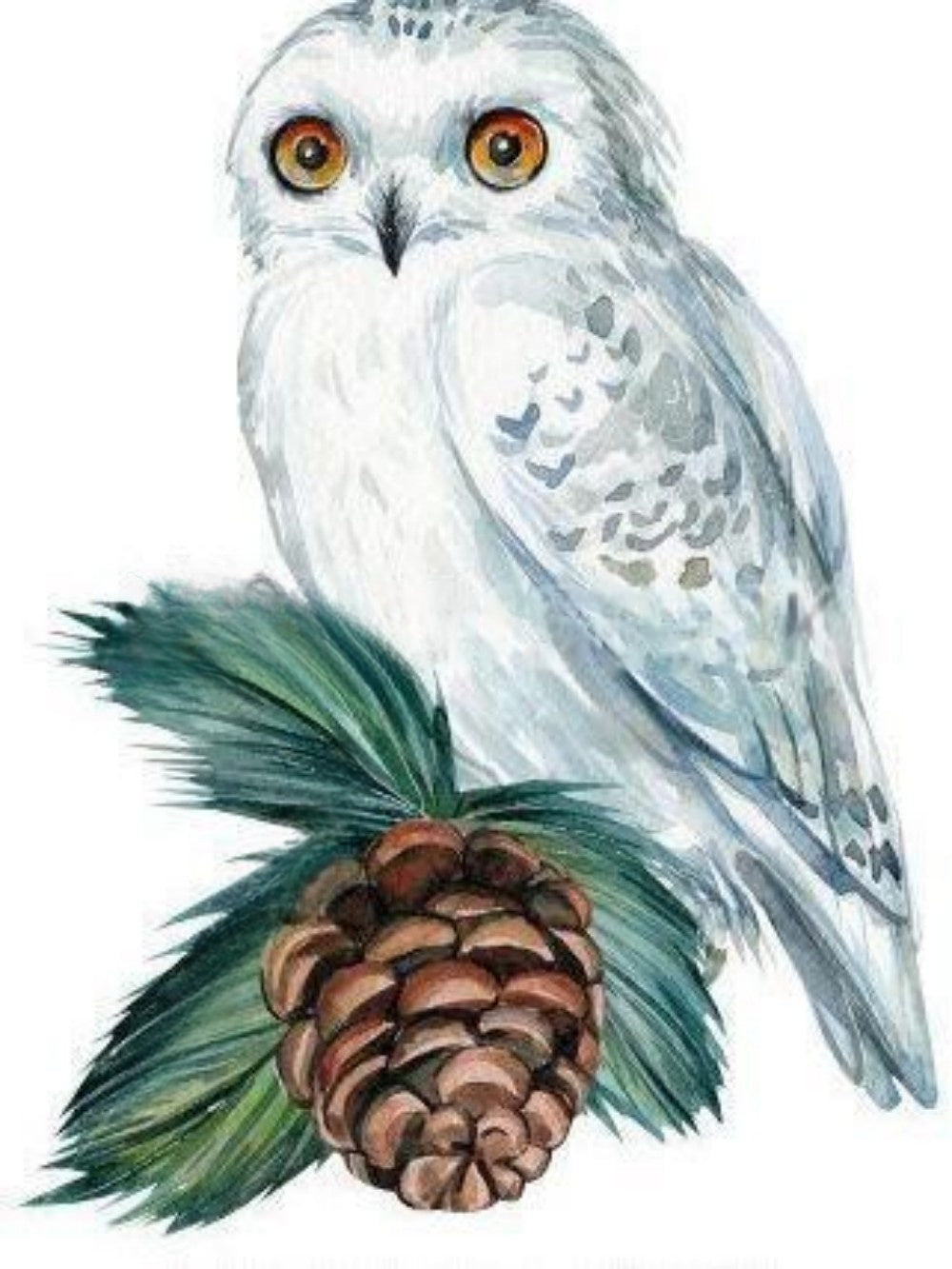 Snowy owl (White Owl) | Diamond Painting