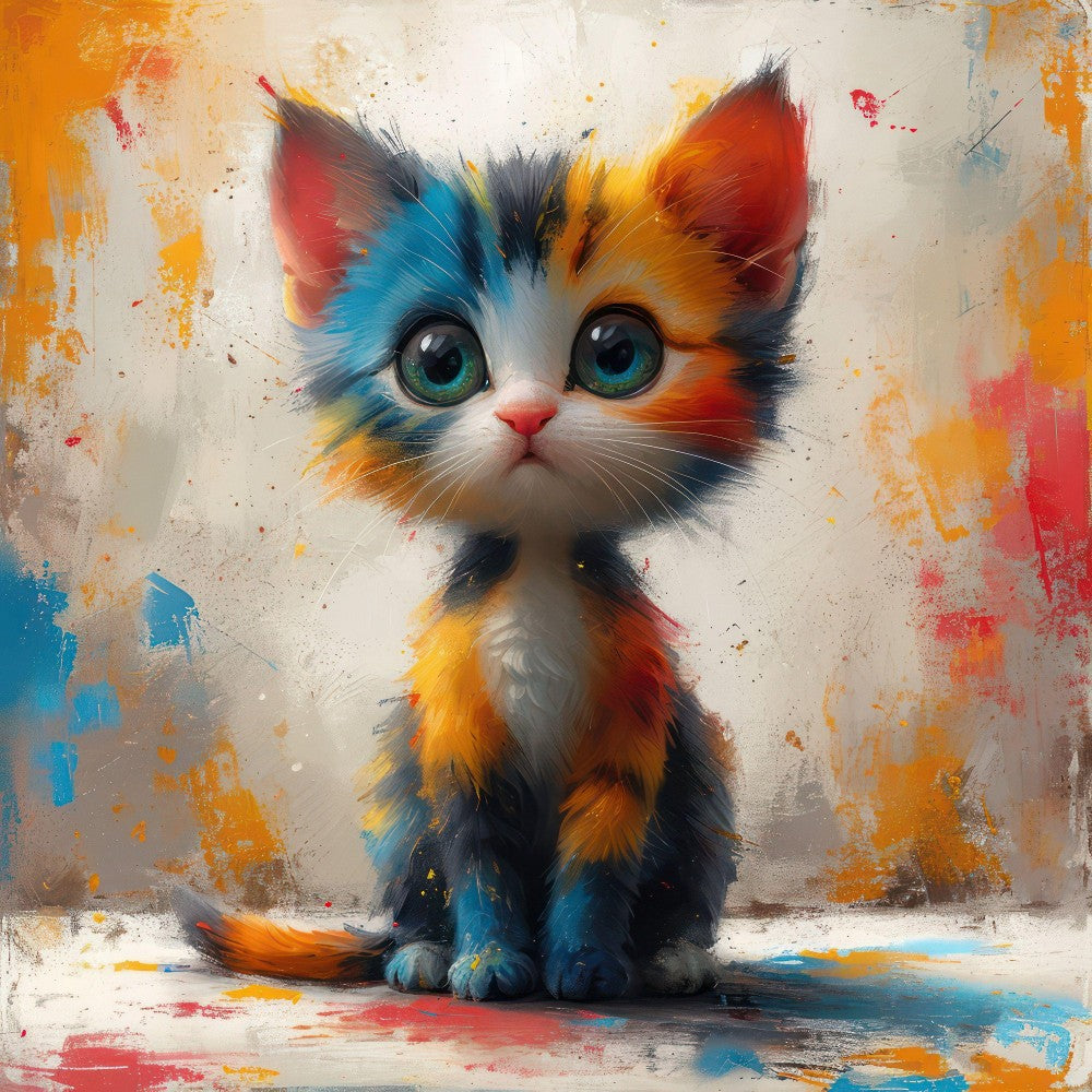 Colorful Cat | Diamond Painting