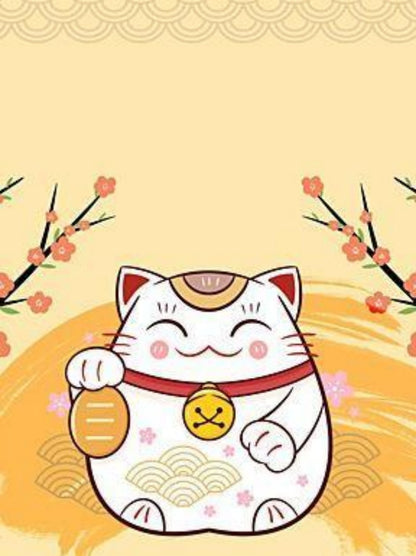 Bell Lucky Cat | Diamond Painting