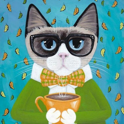Cat Cafe Coffee | Diamond Painting
