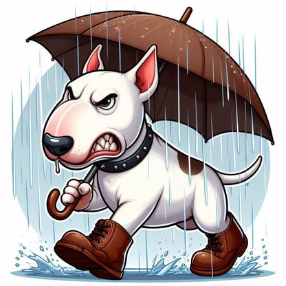 English Bull Terrier Dog | Diamond Painting