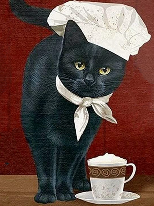 Cat Cafe Coffee | Diamond Painting