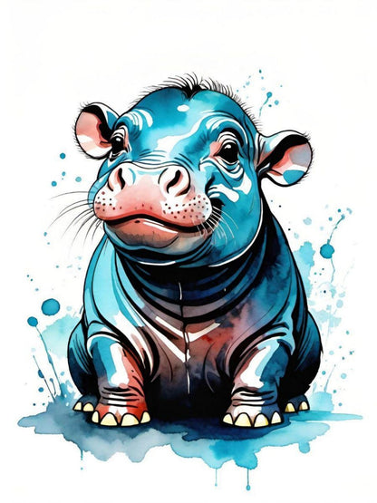 Hippo | Diamond Painting