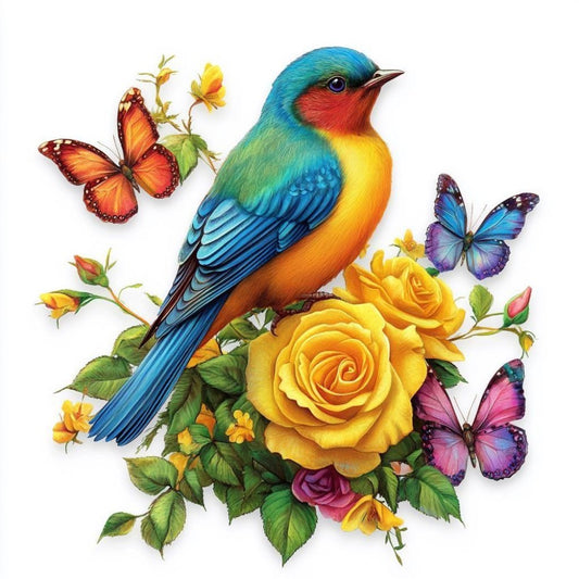 Birds and Flowers | Diamond Painting