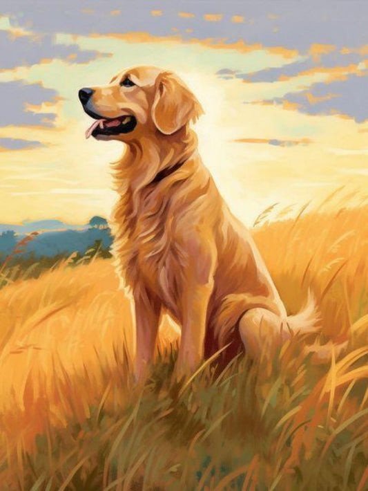 Golden Retriever Dog | Diamond Painting