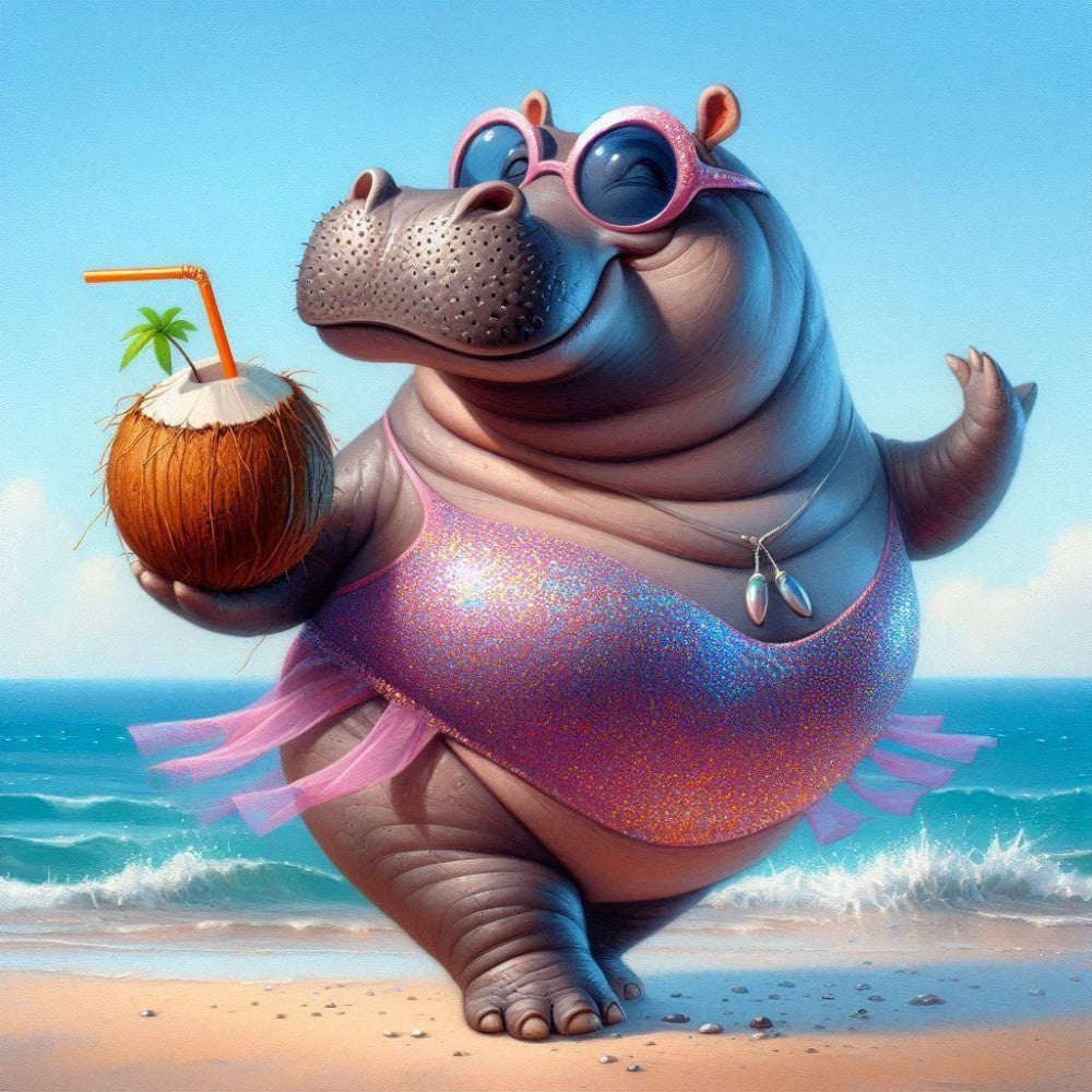 Hippo | Diamond Painting