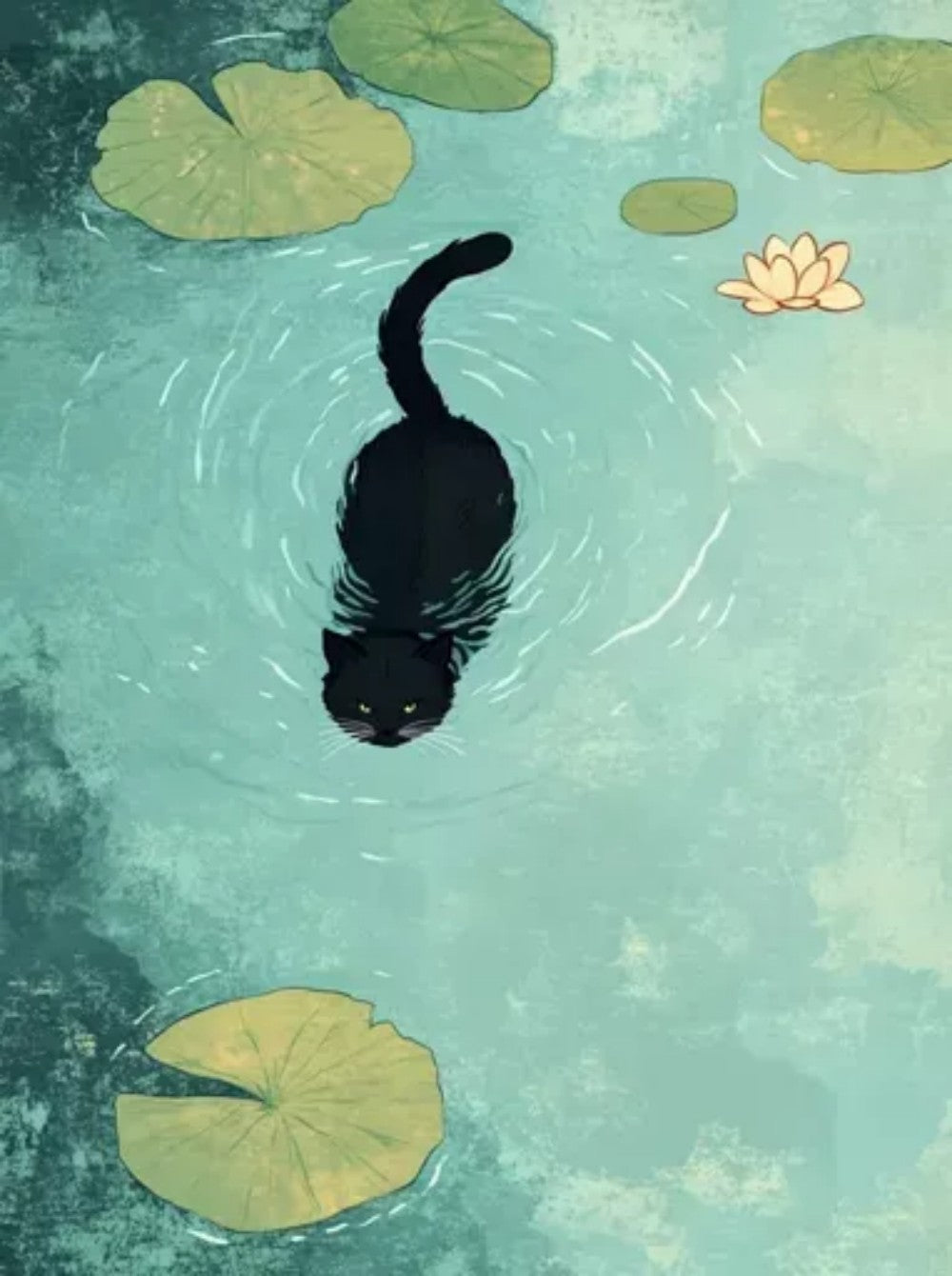 Pool Cat | Diamond Painting