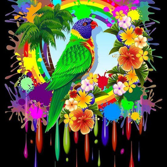 Rainbow Parrots | Diamond Painting