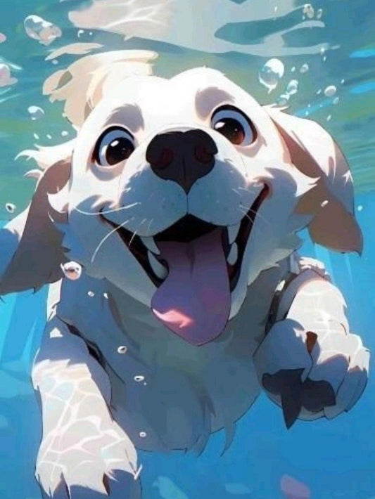 Underwater Dog | Diamond Painting