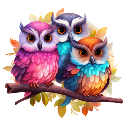 Colorful Owl | Diamond Painting