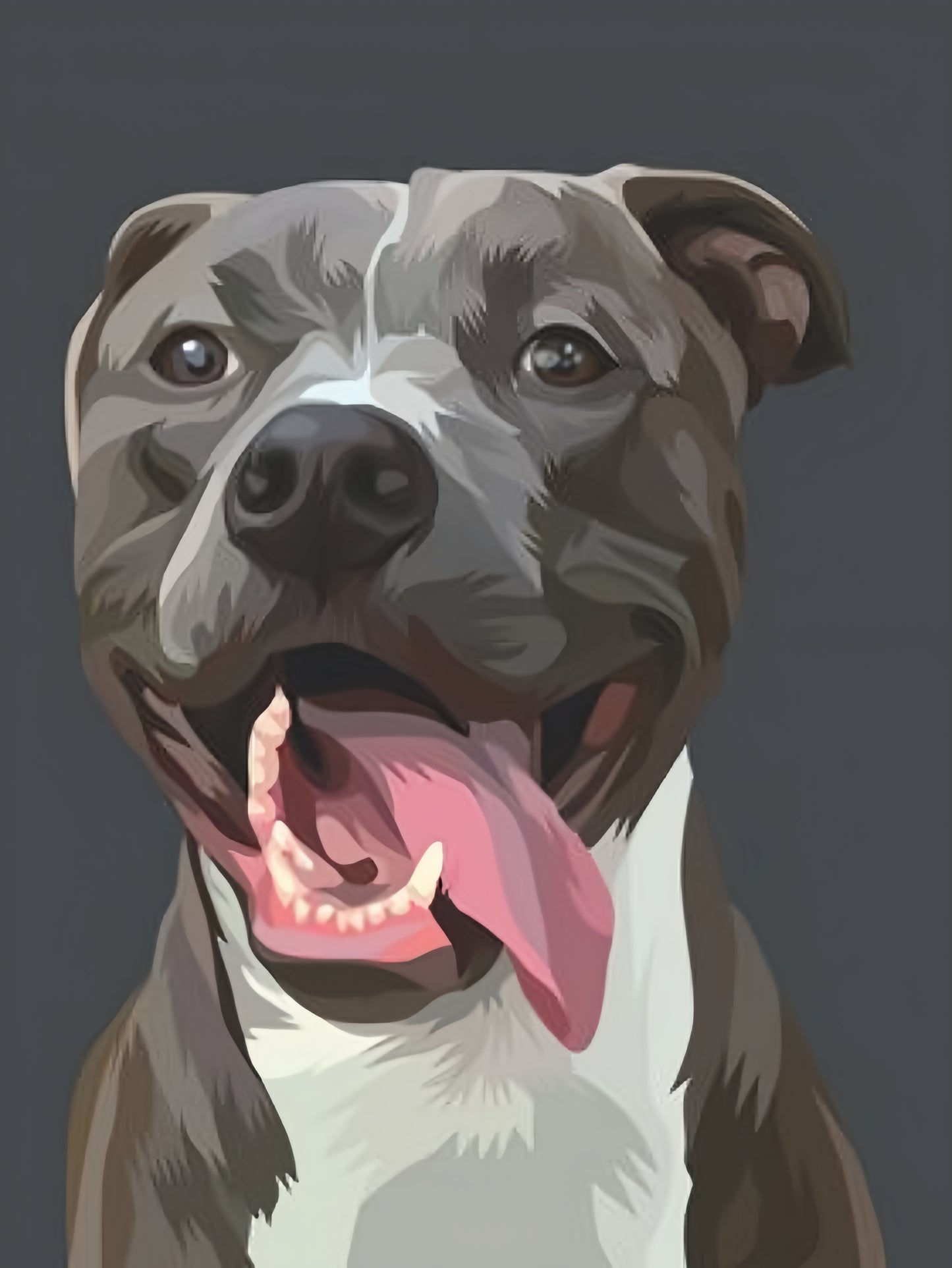 Pit Bull Dog | Diamond Painting