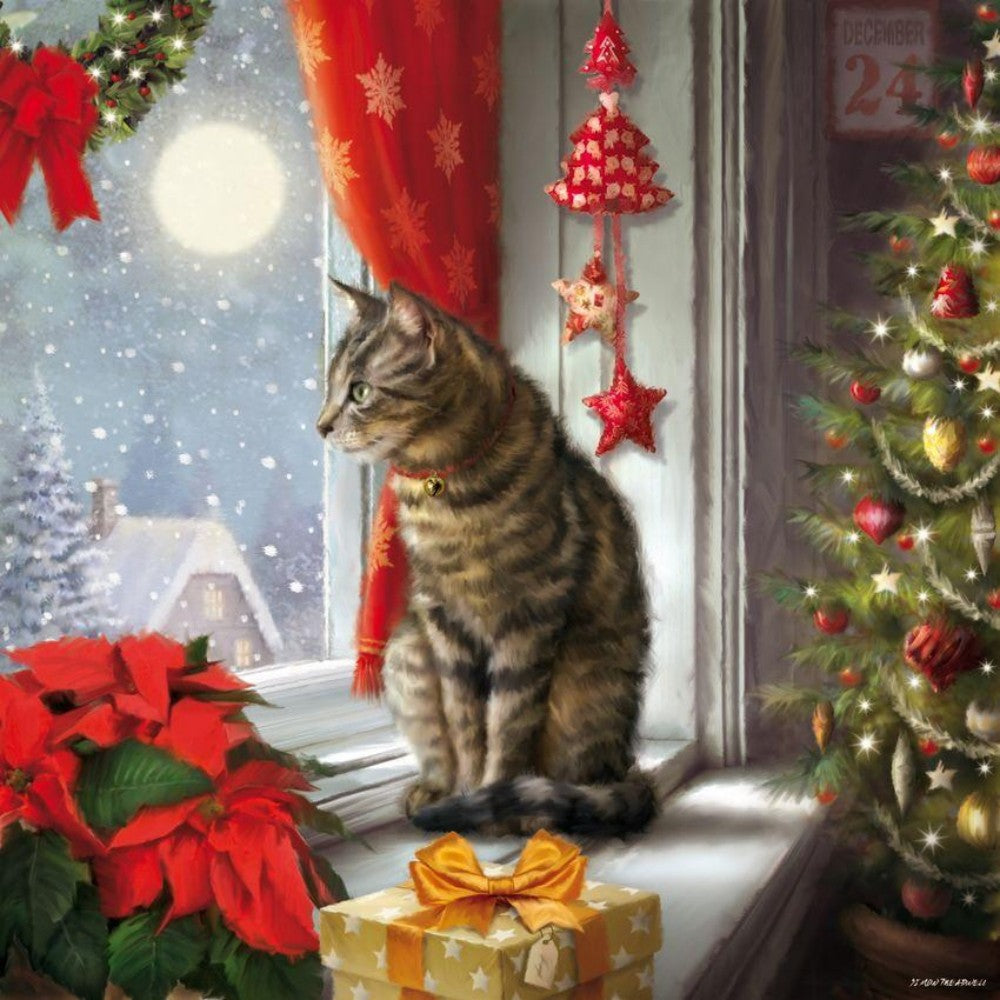 Christmas cat | Diamond Painting