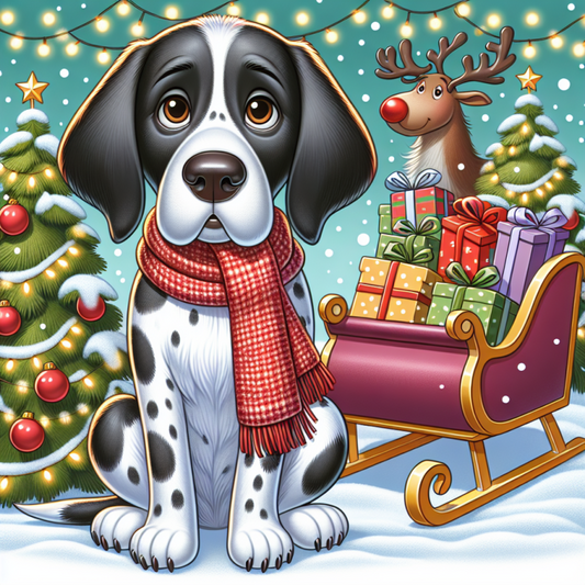 Christmas Dog | Diamond Painting