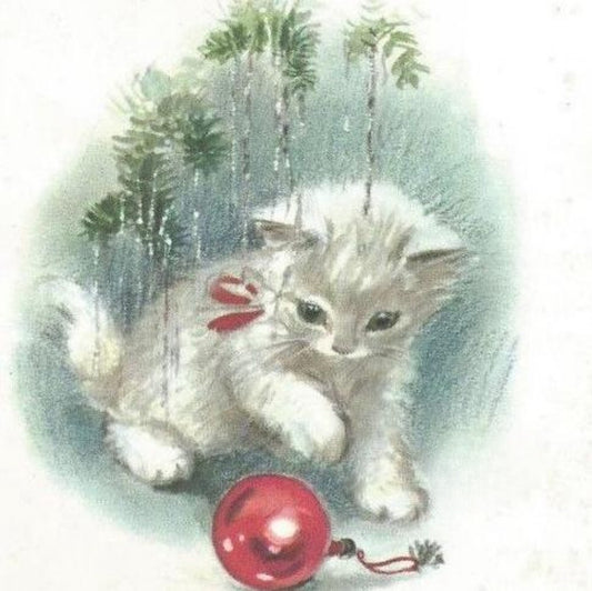 Christmas cat | Diamond Painting