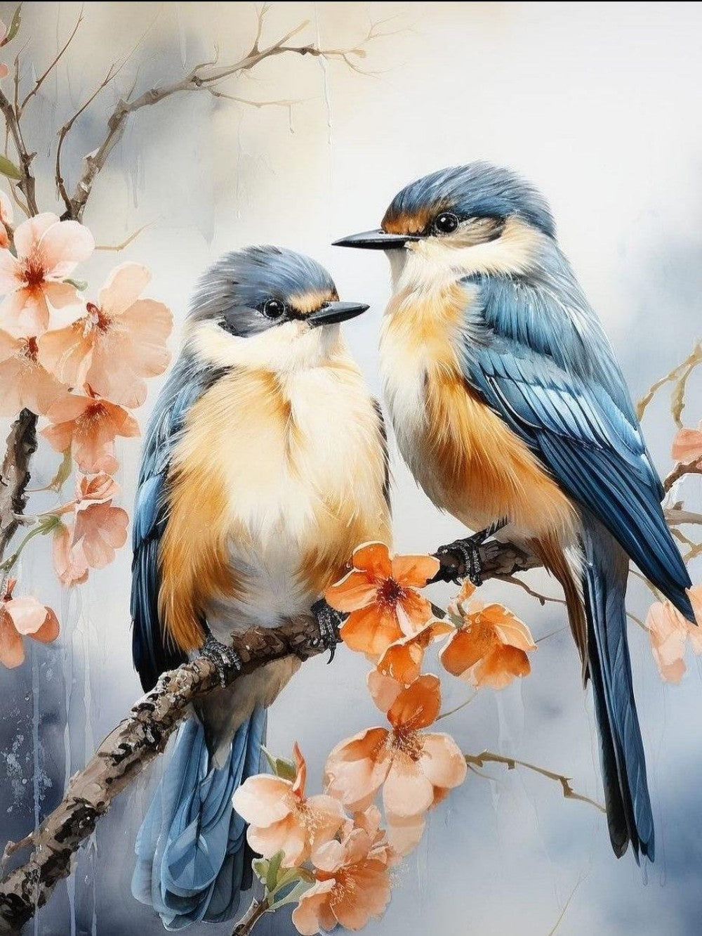 Birds and Flowers | Diamond Painting