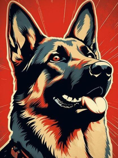 Dog German Shepherd | Diamond Painting