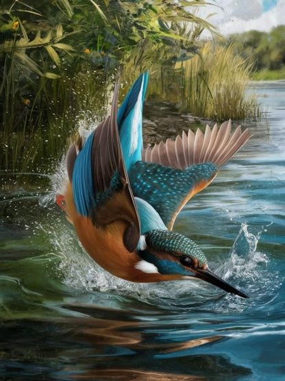 Kingfisher | Diamond Painting