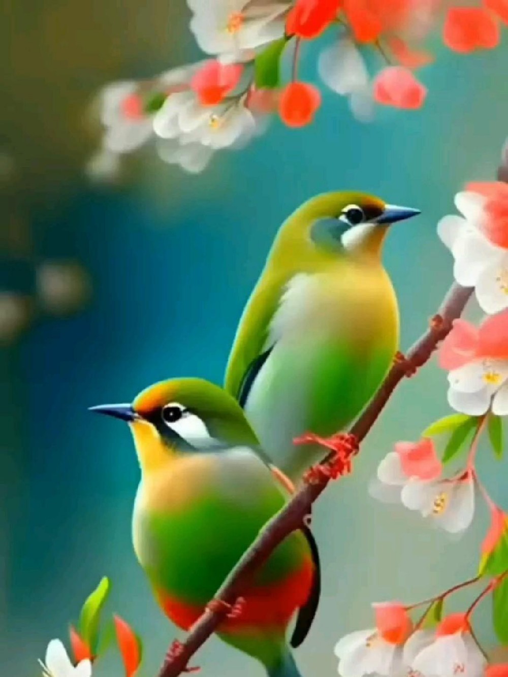 Birds and Flowers | Diamond Painting