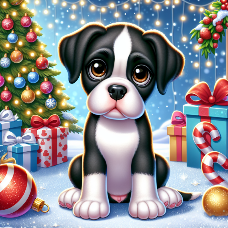 Christmas Dog | Diamond Painting