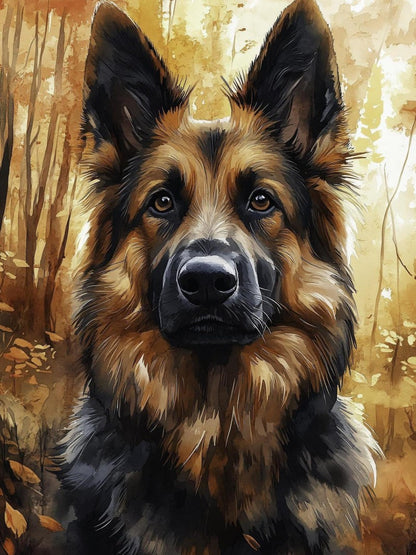 Dog German Shepherd | Diamond Painting
