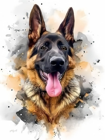Dog German Shepherd | Diamond Painting