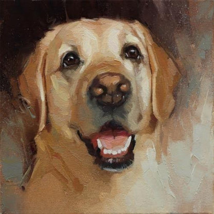 Yellow Labrador Dog | Diamond Painting