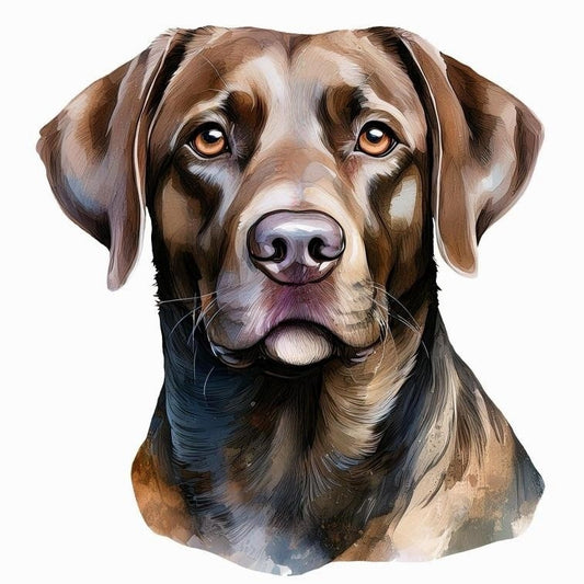 Chocolate Labrador Dog | Diamond Painting