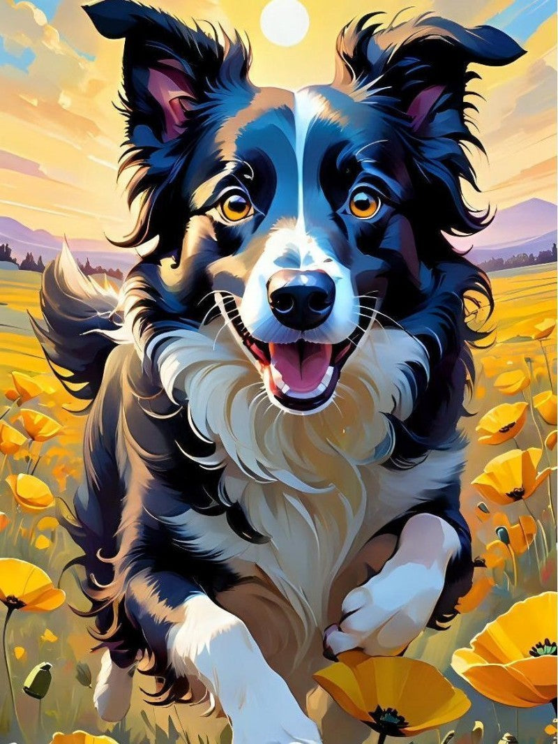 Dog Border Collie | Diamond Painting