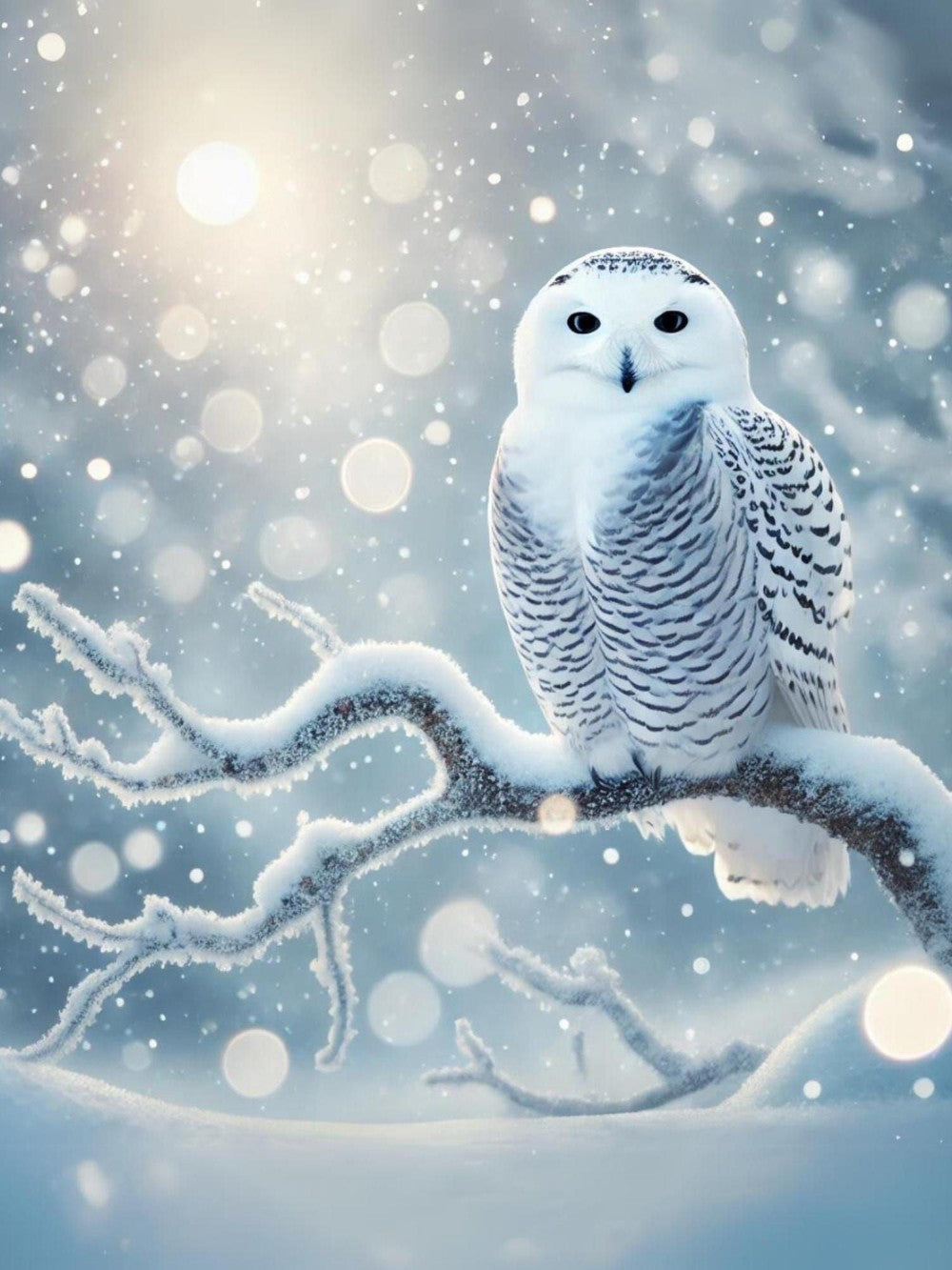 Snowy owl (White Owl) | Diamond Painting