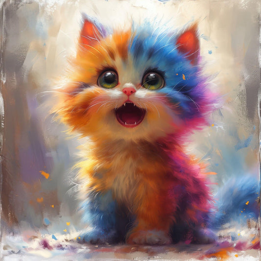 Colorful Cat | Diamond Painting