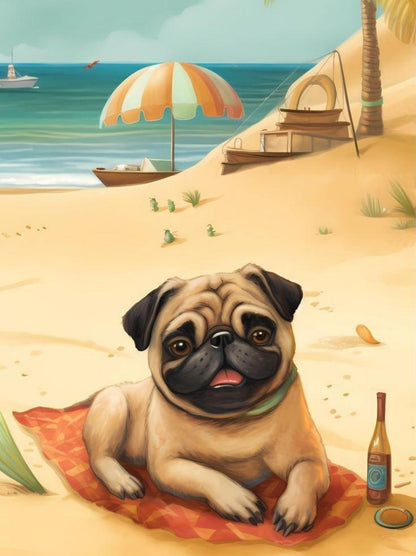 Dog Pug | Diamond Painting