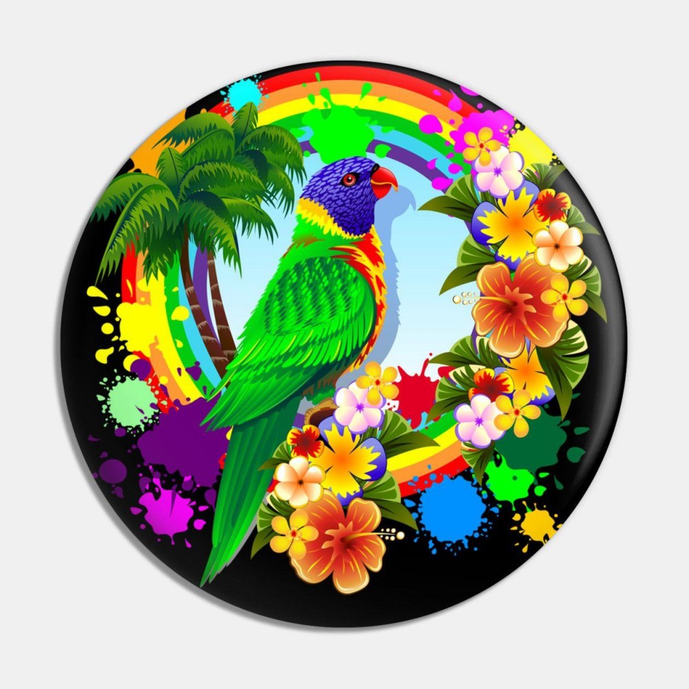 Rainbow Parrots | Diamond Painting