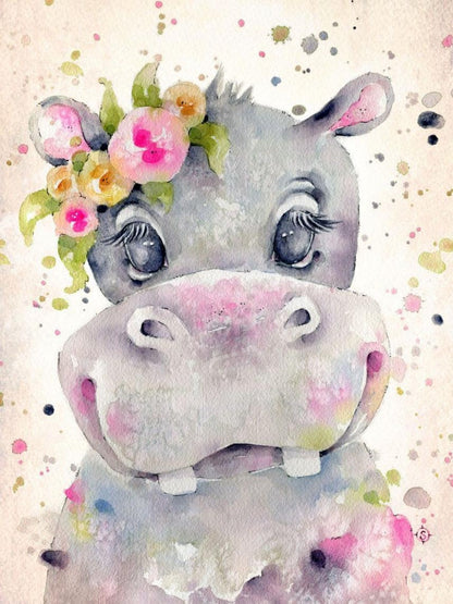 Hippo | Diamond Painting