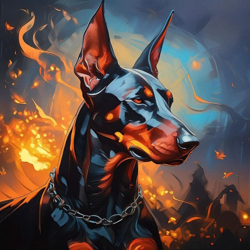 Dog Doberman | Diamond Painting