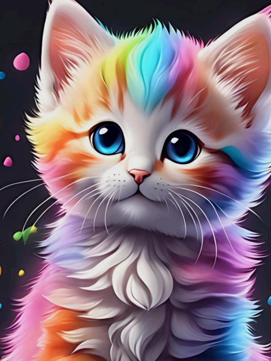 Colorful Cat | Diamond Painting