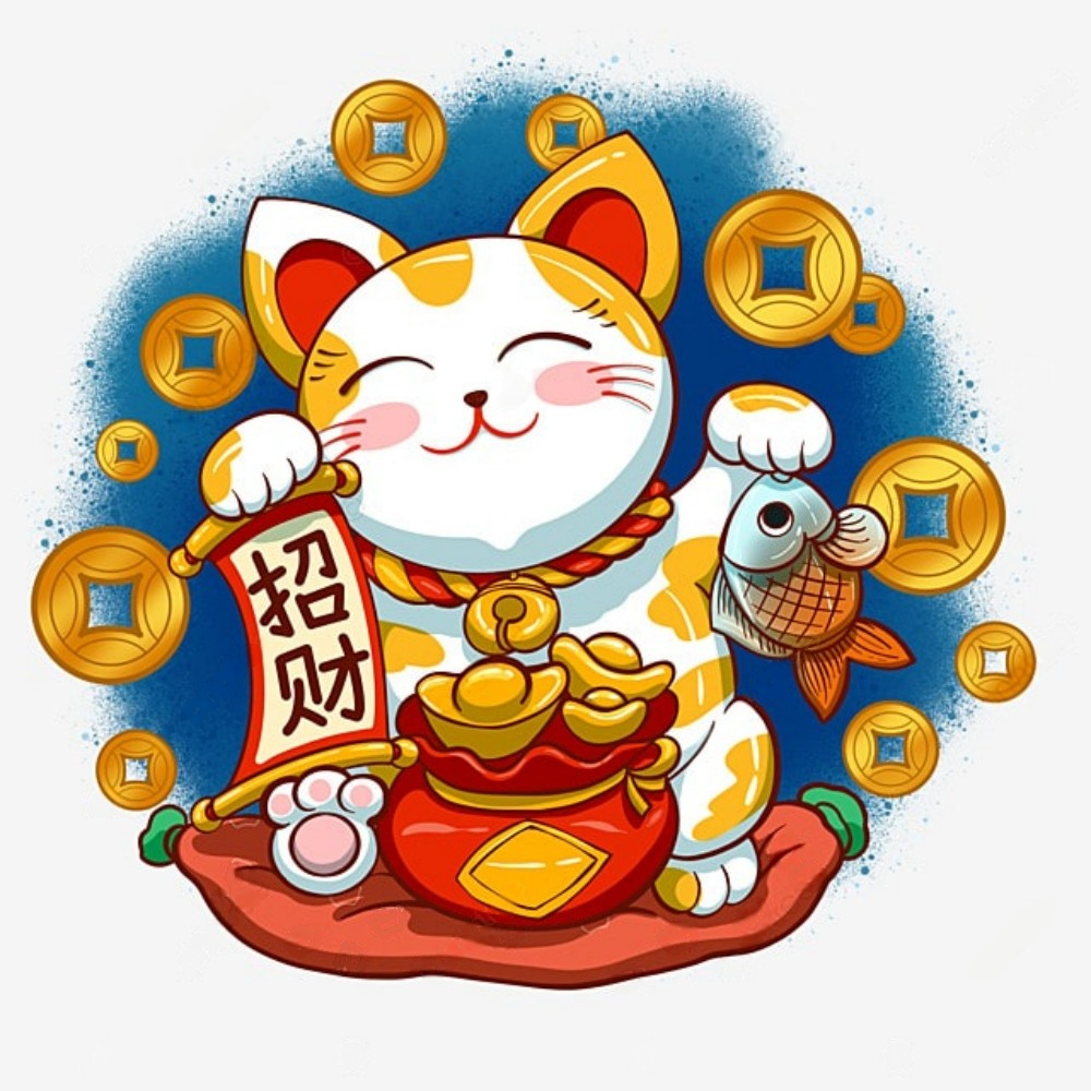 Bell Lucky Cat | Diamond Painting