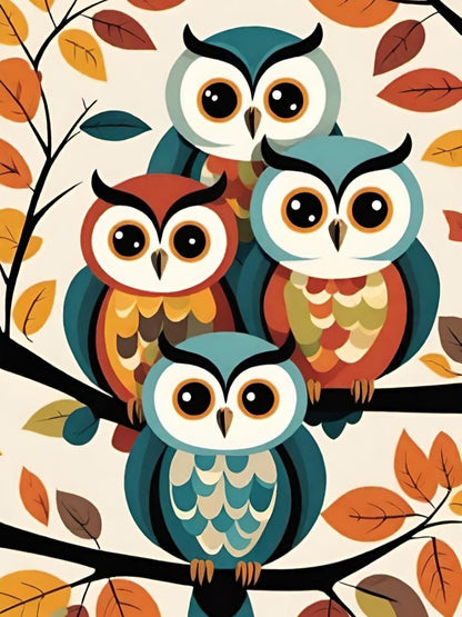 Colorful Owl | Diamond Painting