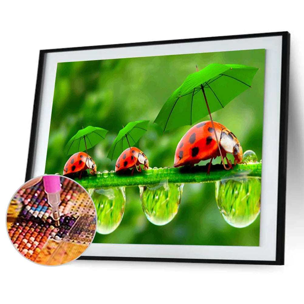 Ladybug Flower | Diamond Painting