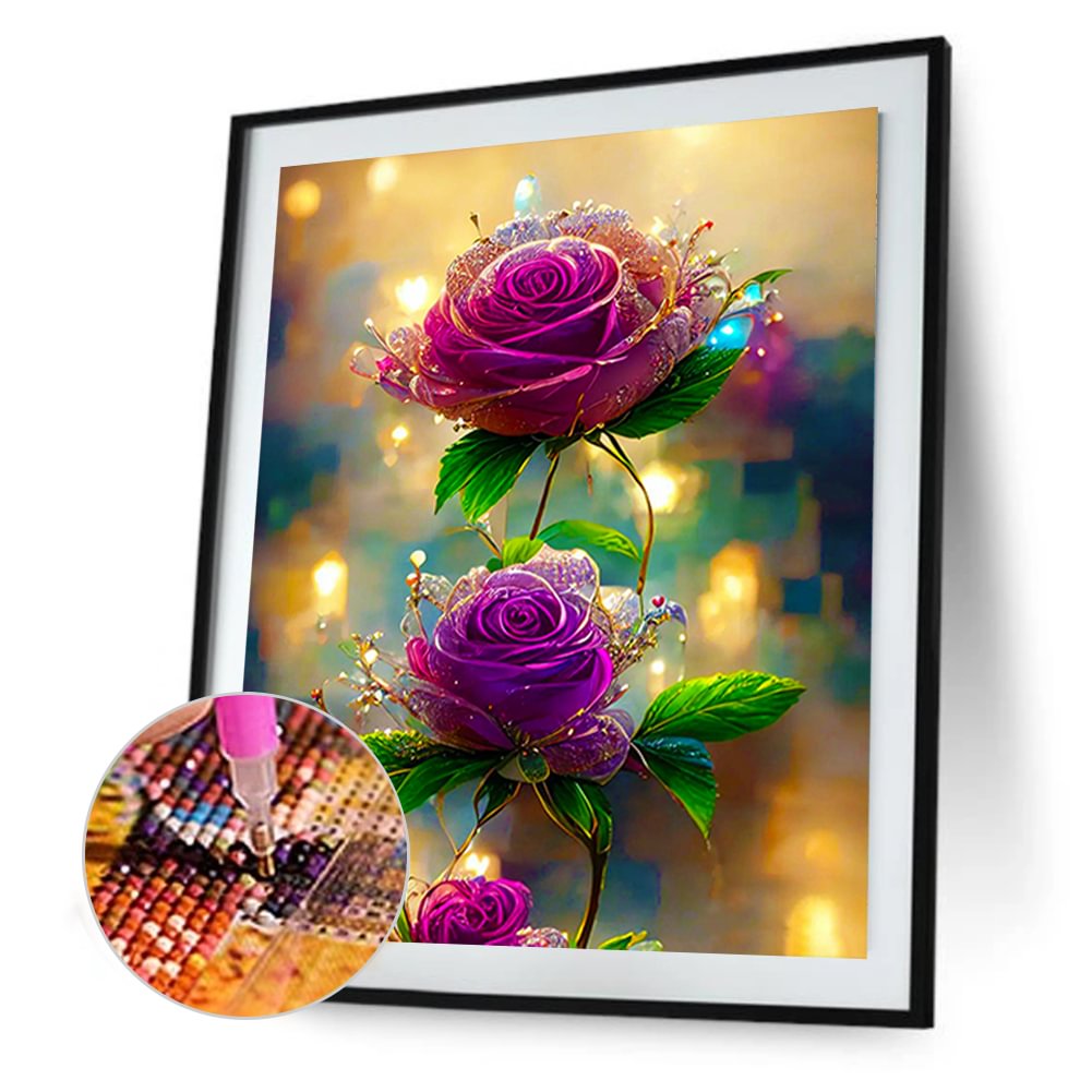 Purple Flower | Diamond Painting