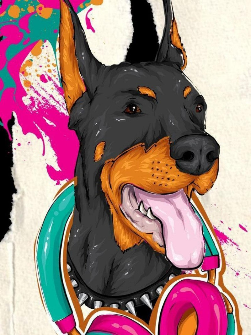 Dog Doberman | Diamond Painting