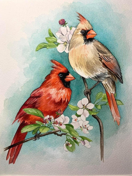 Birds and Flowers | Diamond Painting