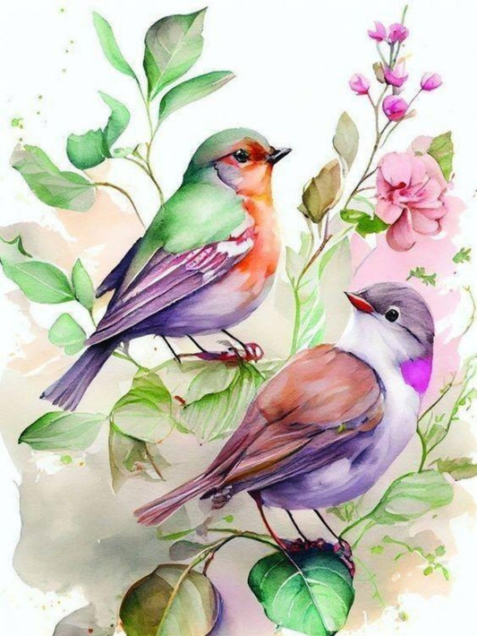 Birds and Flowers | Diamond Painting