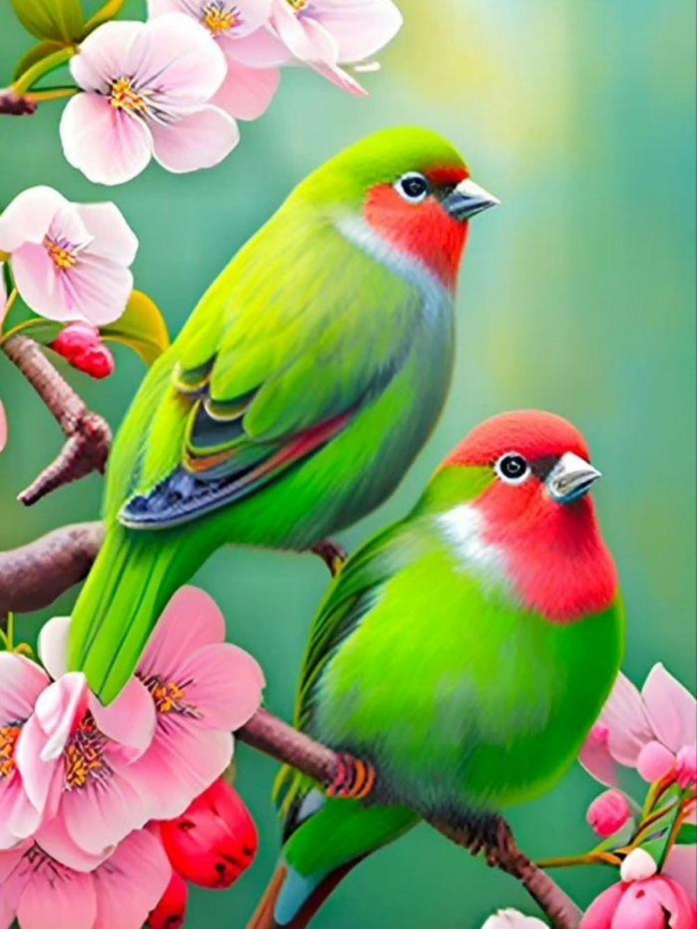 Birds and Flowers | Diamond Painting