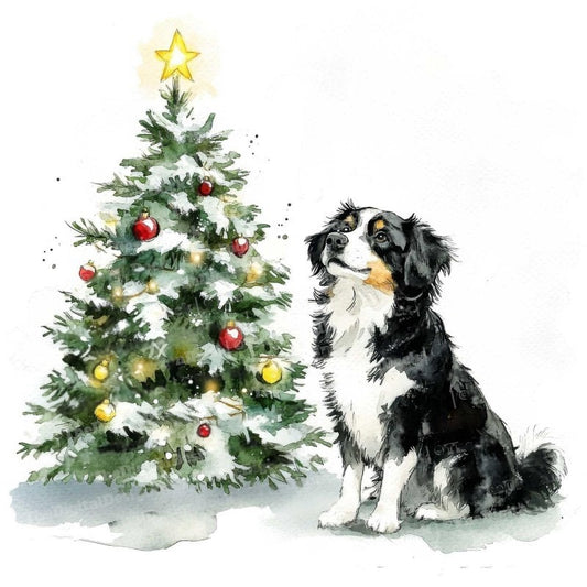 Christmas Dog | Diamond Painting