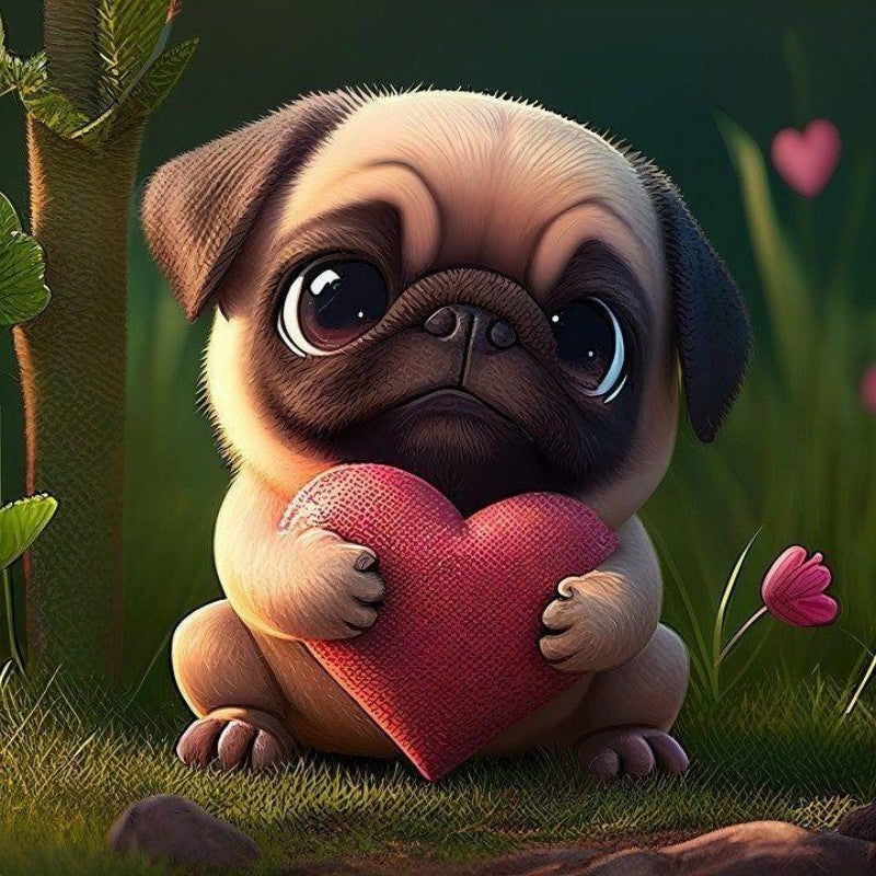 Dog Pug | Diamond Painting