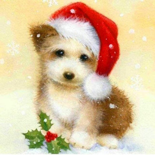 Christmas Dog | Diamond Painting