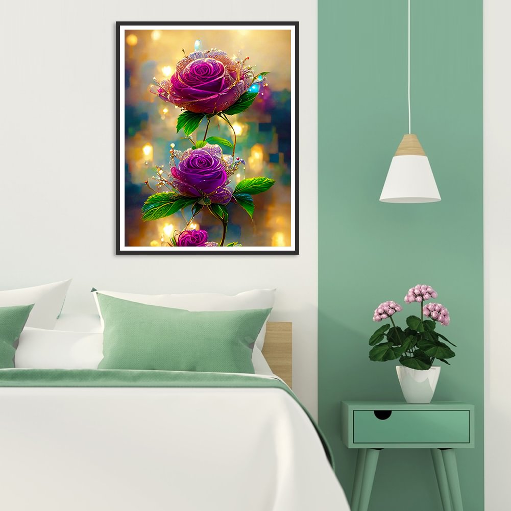 Purple Flower | Diamond Painting