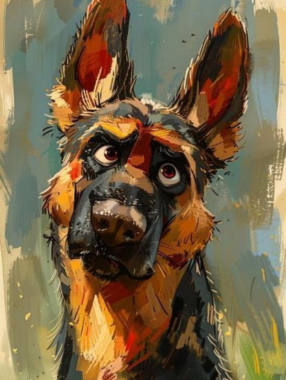 Dog German Shepherd | Diamond Painting