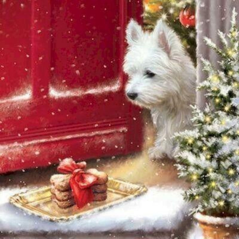 Christmas Dog | Diamond Painting